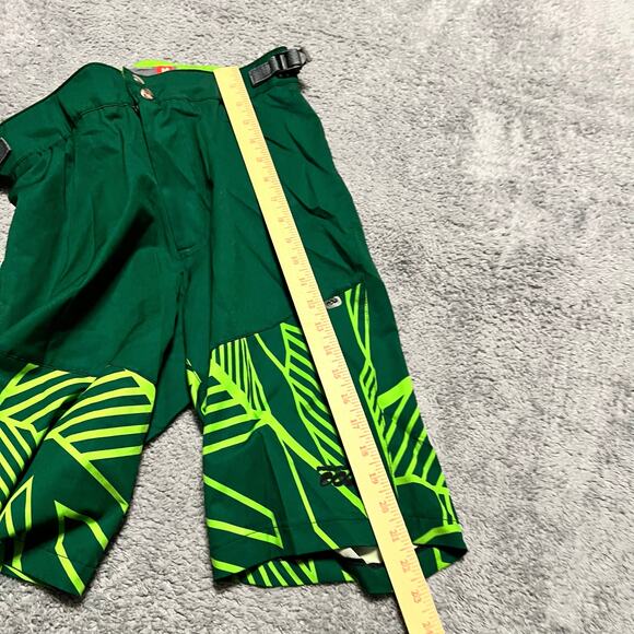 Podiumwear Shorts Adult Medium Tri Cycle Long Bermuda Cycling Mens Green - Picture 6 of 9